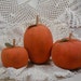 A Trio of Primitive Pumpkins -- Fall Decoration