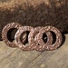 Copper 20mm Donut Washer with Snakeskin Pattern for Enameling Metalworking Blanks, Jewelry Supplies - 4 Pieces