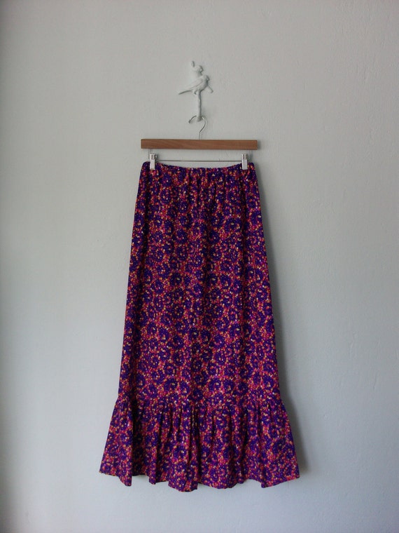 Vintage 60s Skirt // Maxi Skirt // by sparvintheieletree on Etsy