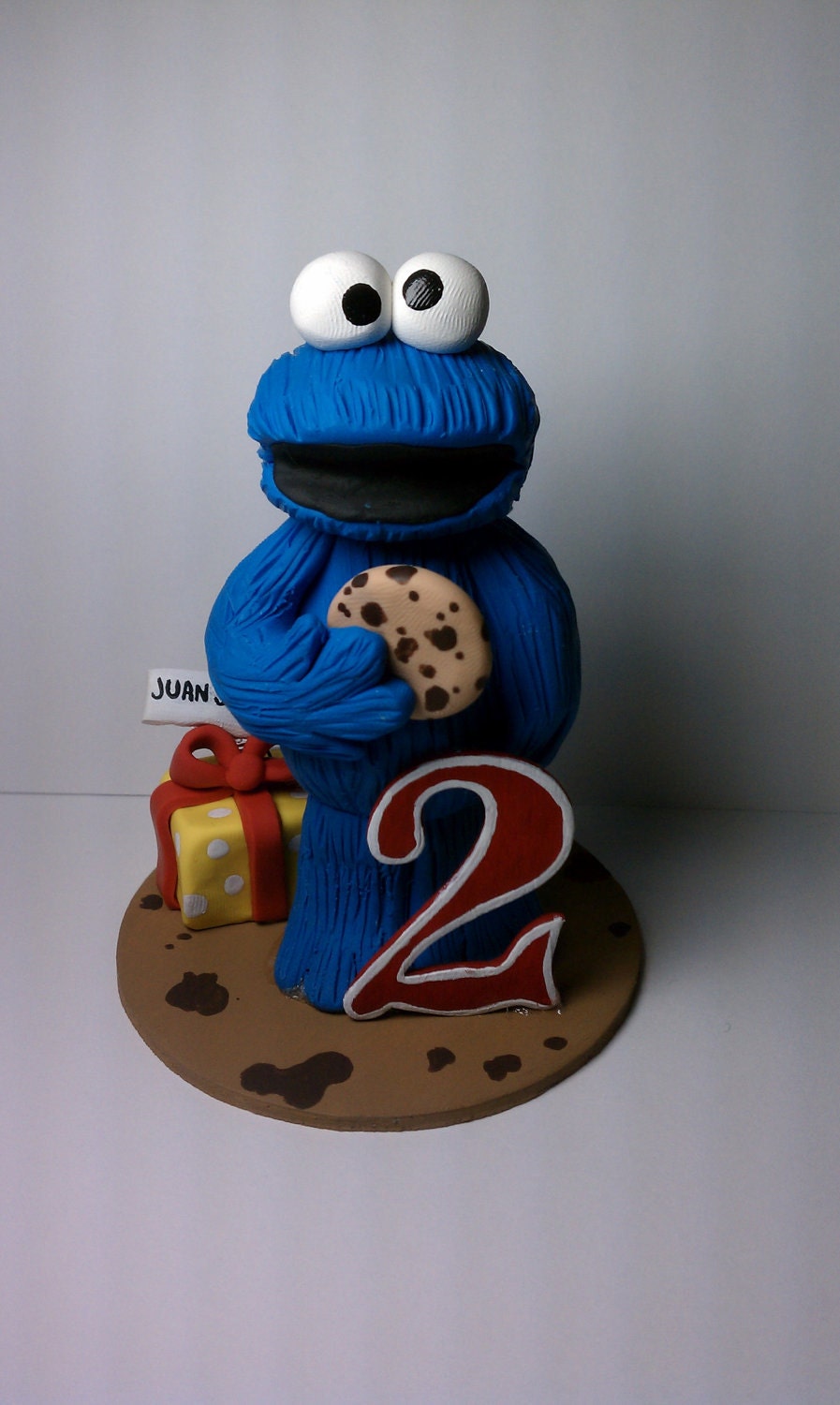 Custom Cookie Monster Cake Topper