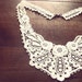 Ivory lace COLLAR necklace - bib necklace. vintage inspired necklace. ivory lace necklace.bridal necklace.bridal jewelry.