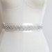 Crystal Beaded Bridal Sash TRESSE in Ivory or White