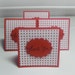 Red Polka dot - Thank you Mini cards ( Set of 4)