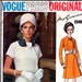 60s Vintage Vogue Paris Original Pattern 2040 Molyneux Fitted Dress Size 14 Bust 34