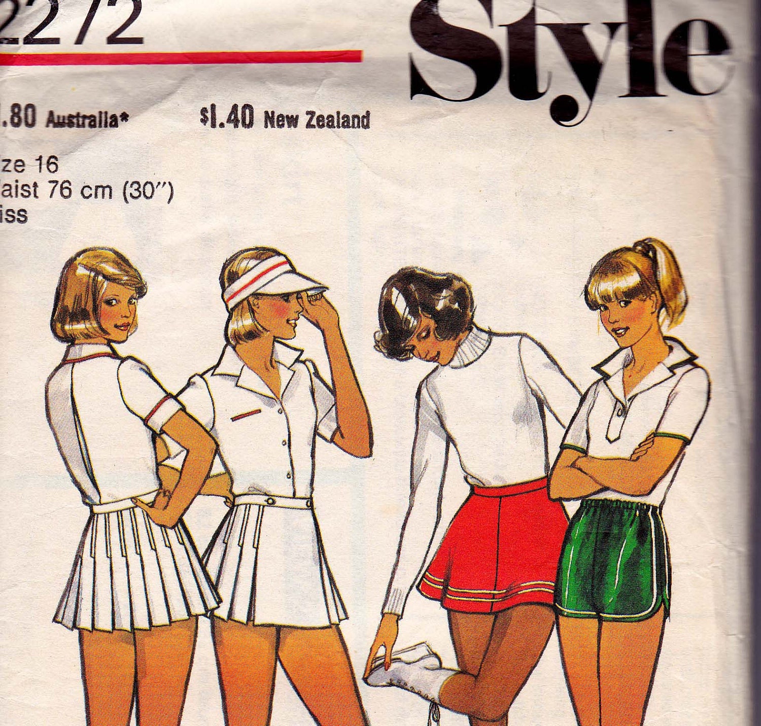 Download 70s Tennis Skirt Skater Skirt Shorts Pattern Style 2272