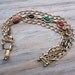 Beautiful Vintage Goldfill Chainlink Egyptian Revival Scarab Bracelet
