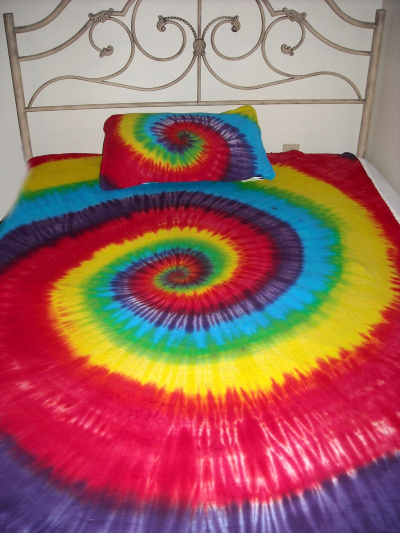 Custom Tie Dye Hippie Twin Bed Sheets 3PC Kids Adult by TDFT