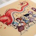 LAST ONE - The Dragon Dancers - Signed Limited Edition 8x10 Fine Art Print - by Mab Graves - unframed