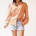II S A L E II vintage 1970s blouse / 70s peach blouse / Just Peachy Blouse