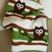 Owl Baby Blanket Baby Shower Gift Crochet Ready to Ship