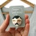 Mustache man brooch - Gentleman face pin - Henri - Stocking stuffer