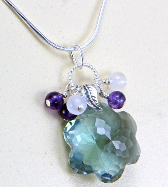 amethyst flower pendant amethyst flower pendant
