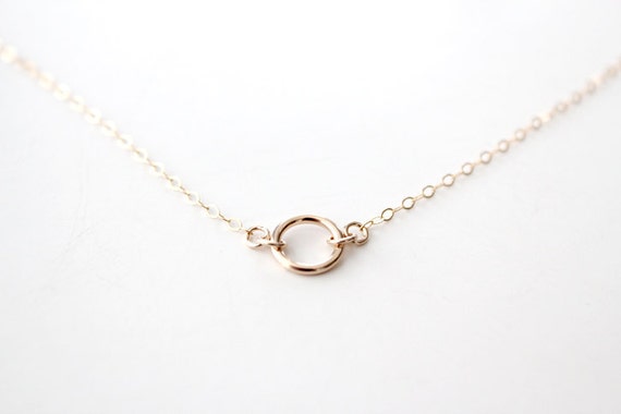 14k Gold Filled Ring Necklace Enduring Gold by junghwa on Etsy