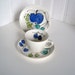 Vera Neumann Forbidden Fruit Cup Saucer - Vintage Vera Pottery - Collectible Forbidden Fruit Plate - Hand painted pottery