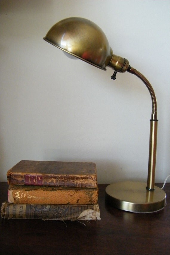 gold gooseneck light