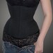 Meschantes Ready to Wear Black Training Corset - Your Size /garter loops FOR Lakisha ONLY