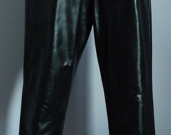Popular items for ladies leather pants on Etsy