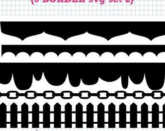 5 Border SVG DXF Set 2