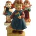 novelty candles - 40s Hummel Look Figural Candles - kitsch decor - Easter