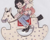 Unused Vintage  Stand Up Valentine Card vvc 009