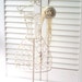 Jewelry Stand Hand Painted Roses Metal Dress Form French Farmhouse Eco Wedding DIY Wedding
