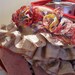 Tattered Fabric Ruffle Boa Scarf - Women Accessories Scarves - Upcycled Clothing - made from repurposed materials
