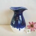 Blue over White Vase