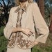 Vintage 40s Joan Crawford Hollywood Movie Star Copper Beaded Wool Gabardine Swing Time Skirt Suit