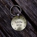 Custom Dog ID Tag / Cat ID Tag - Little Bee - in 1'' Brushed Brass