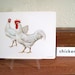 1960s White Leghorn CHICKEN Illustration Poster - vintage HUGE educational flash card ART, ready to frame - Barnyard Bird