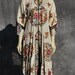 Vintage Chinese art deco silk robe hand embroidered with Swastika WAN Buddhist symbol of prosperity by thekaliman