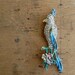 Vintage 1940s novelty pave rhinestone and enamel bird brooch