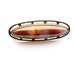 Arts and Crafts Sterling Brooch Banded Agate