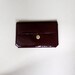 1950's oxblood keyhole clutch