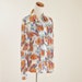 Vintage Blouse -- 70's Retro Floral Button Down -- Large