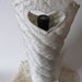 Wedding Bridal Wine Bottle Gift Bag Ivory Sequined / Wedding Centerpiece/Bridal Keepsake