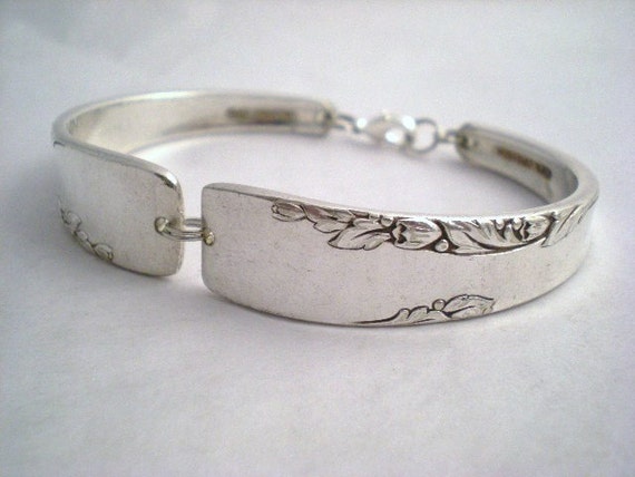Spoon Bracelet Wedding Bridesmaid Bracelets Vintage Silverware Jewelry Silver - PROPOSAL 1954