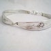 FLOWERGIRL Spoon Bracelet, Vintage Silverware Jewelry, Vintage Wedding, Girls Jewelry, Childrens Bracelet, Mother Daughter MORNING ROSE 1960