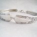 Spoon Bracelet, FREE ENGRAVING, Bridesmaid Bracelet, Bridesmaid Gift, Personalized Silver Vintage Wedding, Silverware Jewelry JASMINE 1939