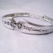 Vintage Jewelry, Silverware Spoon Bracelet, Vintage Silverware Jewelry, Vintage Wedding, Bridesmaid Jewelry SPRING GARDEN 1949