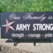 Army signs, Army Strong, Sign with patriotic star