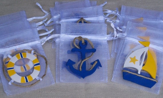 Nautical baby shower Nautical party favor by FavorsByGirlybows