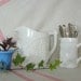 2 Antique Milk Glass Milk Pitcher and Water Pitcher SALE - was 38.00