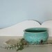 Vintage Aqua Pottery Planter Bowl