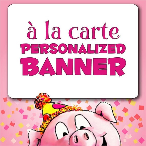 Printable PERSONALIZED BANNER - DIY Print Yourself Decoration Il_570xn