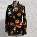 Reserved for Crystal-Vintage 1970's Psychedelic Floral Fitted Blouse