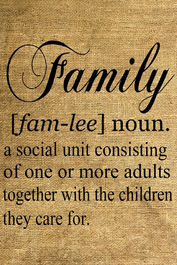 Instant Download FAMILY Dictionary Definition Download and