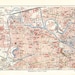 1908 Antique CITY MAP print of CHARLOTTENBURG, a locality of Berlin within the borough of Charlottenburg-Wilmersdorf