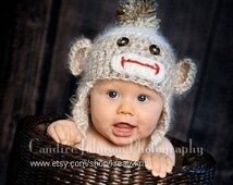 <b>Angel Soft</b> Sock Monkey Baby Hat 0-3 months - il_214x170.194970529