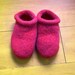 Felt Clog Slippers Orchid